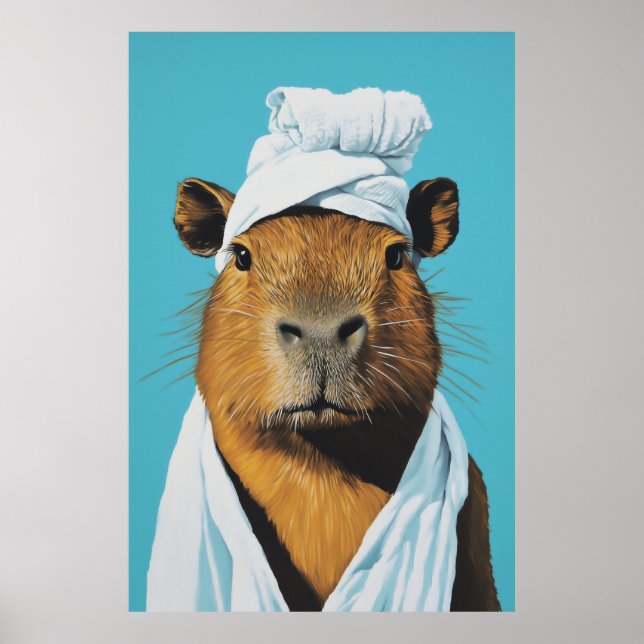 Affiche Journée Spa de Capybara (Devant)