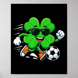 Affiche journee st patrick football trèfle sport journée s