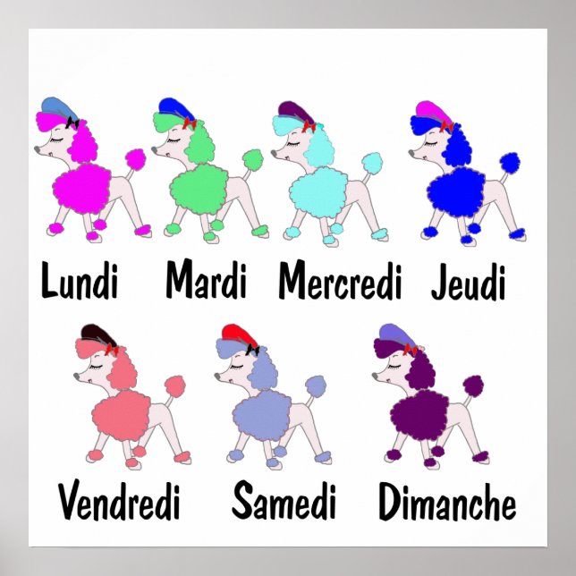 Affiche Journées françaises de la semaine (Devant)