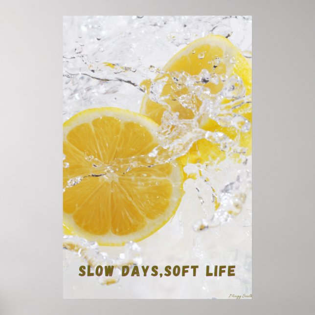 Affiche Journées Lentes, Vie Douce : Éclaboussure d'Eau de (Devant)