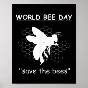 Affiche Journées Mondiales Des Abeilles - Sauvez Les Abeil