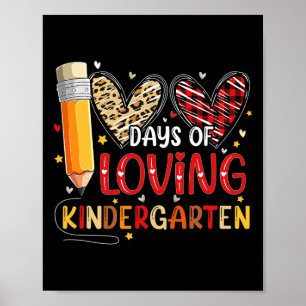 Affiche Jours D'Amour Maternelle Coeur 100e Jour De Sch
