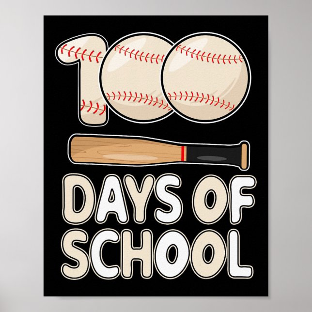 Affiche Jours De Baseball Scolaire Pour Enfants Étudiants  (Devant)