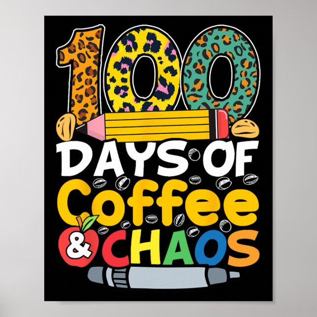 Affiche Jours De Café Et Chaos Étudiants Enseignants 100 J (Devant)