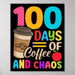 Affiche Jours De Café Et De Chaos - 100E Jour De Thé D'Éco
