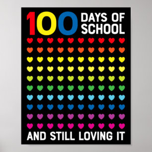 Affiche Jours De L'École Toujours Aimer Il Coeur 100ème Jo