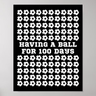 Affiche Jours De Soccer Soccer Sports 100E Jour De L'École