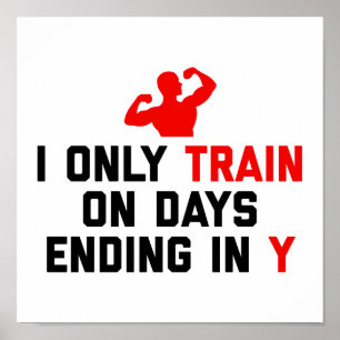 Affiche Jours De Train Terminant La Citation De Gym