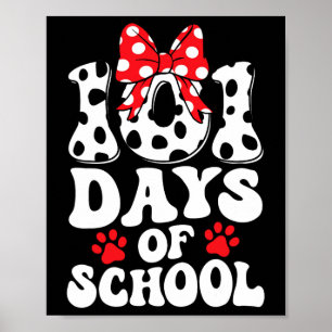 Affiche Jours D'École Chien Dalmatien 100 Jours Garçons Pl