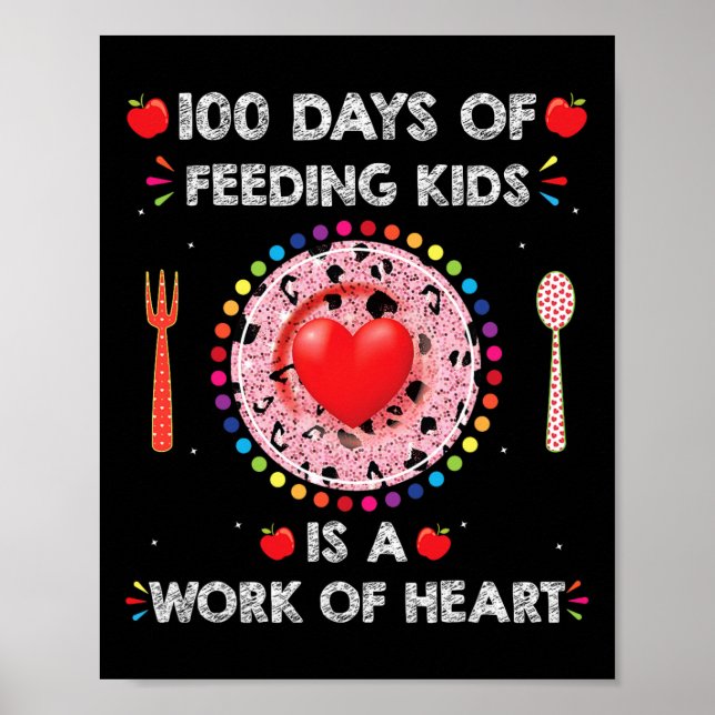 Affiche Jours D'École Déjeuner Dame Pour Déjeuner Lady Caf (Devant)