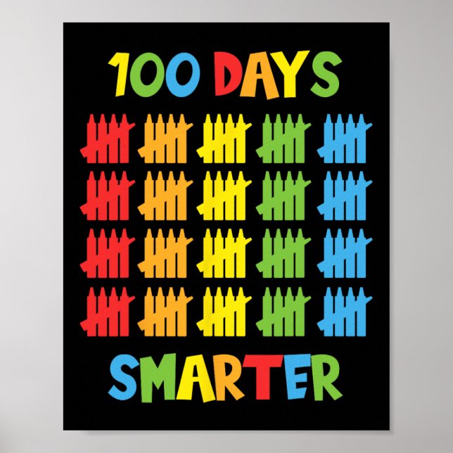 Affiche Jours Enseignants Plus Intelligents Enfants 100e J (Devant)