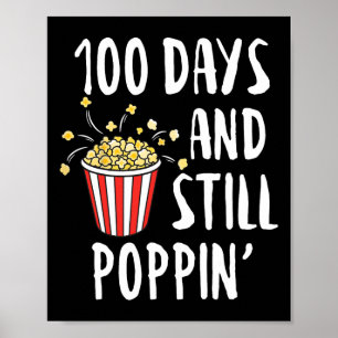 Affiche Jours Et Encore Poppin Popcorn Enfants 100e Jour D