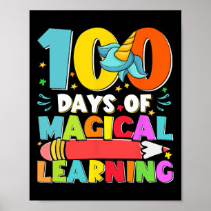 Affiche Jours Magique Apprentissage Enfants Costume 100e J