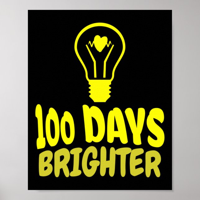 Affiche Jours Plus Brighter Joyeux 100 Jours De Garçons D' (Devant)