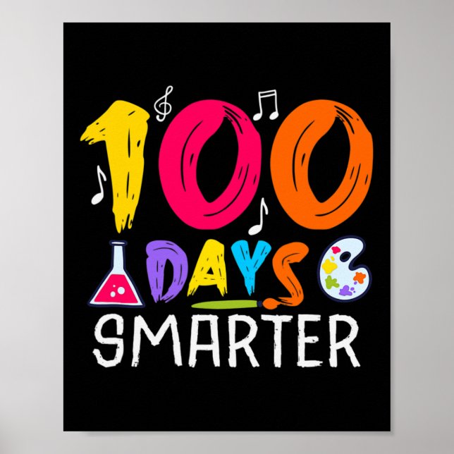 Affiche Jours Smarter - 100 Jours De Thème Scolaire (Devant)