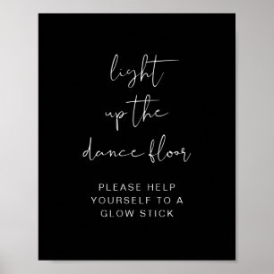Affiche JOVI Black Light Up The Dance Floor Glow Stick