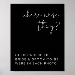 Affiche JOVI Edgy Black Modern Où Étaient-Ils Signés