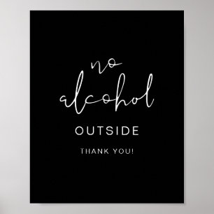 Affiche JOVI Edgy Modern Black Pas d'alcool dehors