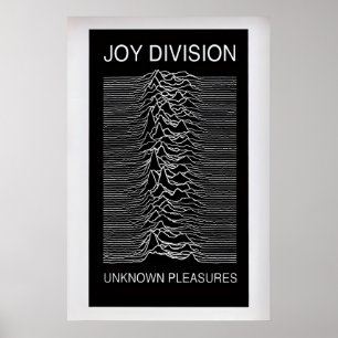 Affiche Joy Division, Unknown Pleasures Album Vintage