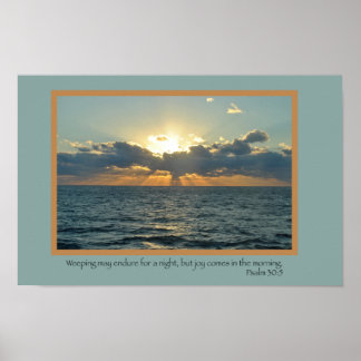 Affiche Joy (Psaume 30:5)