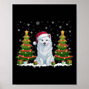 Affiche Joyau des arbres de Noël Eskimo Chien Père Noël No