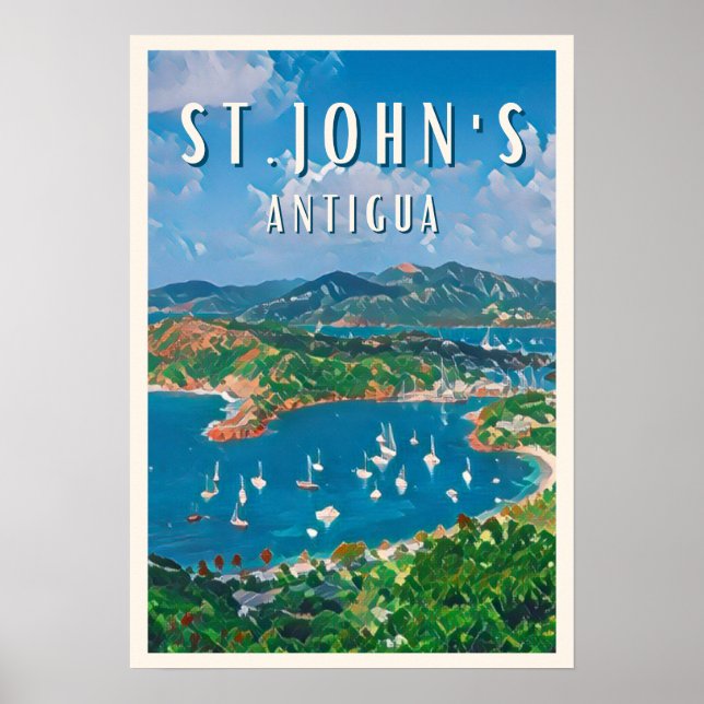 Affiche Joyau des Caraïbes : Saint John's (Devant)