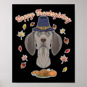 Affiche Joyeuse Action de grâce Je suis amoureux des chien