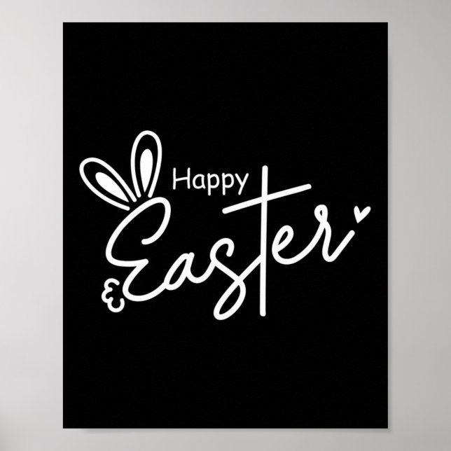 Affiche Joyeuse Croix de Pâques Lapin de Pâques 1 (Devant)