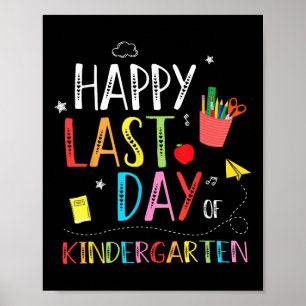 Affiche Joyeuse Dernière Journée De Maternelle Bonjour Sum