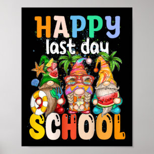 Affiche Joyeuse Dernière Journée D'Enseignant Diplôme D'Ét