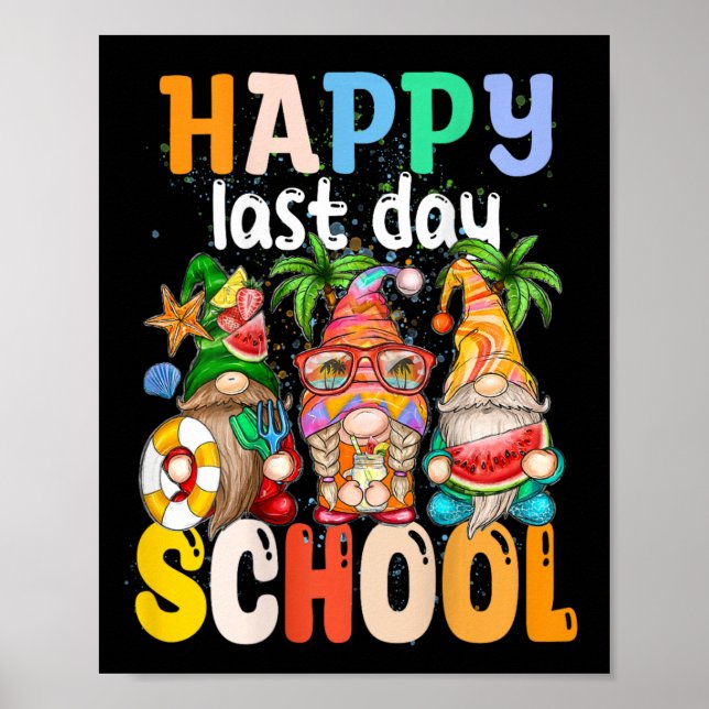 Affiche Joyeuse Dernière Journée D'Enseignant Diplôme D'Ét (Devant)