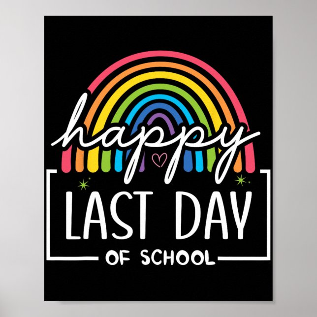 Affiche Joyeuse Dernière Journée D'Enseignant Enseignant E (Devant)
