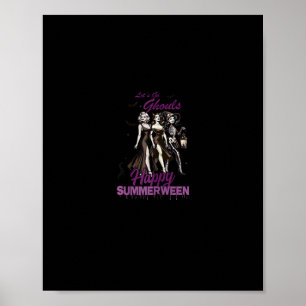 Affiche Joyeuse équipe de filles de Ghoul Summerween