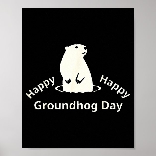 Affiche Joyeuse fête de la marmotte  (Devant)