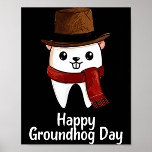 Affiche Joyeuse fête de la marmotte journee dentaire insta