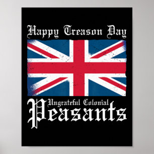Affiche Joyeuse Fête de la Trahison Ingrats Paysans Coloni