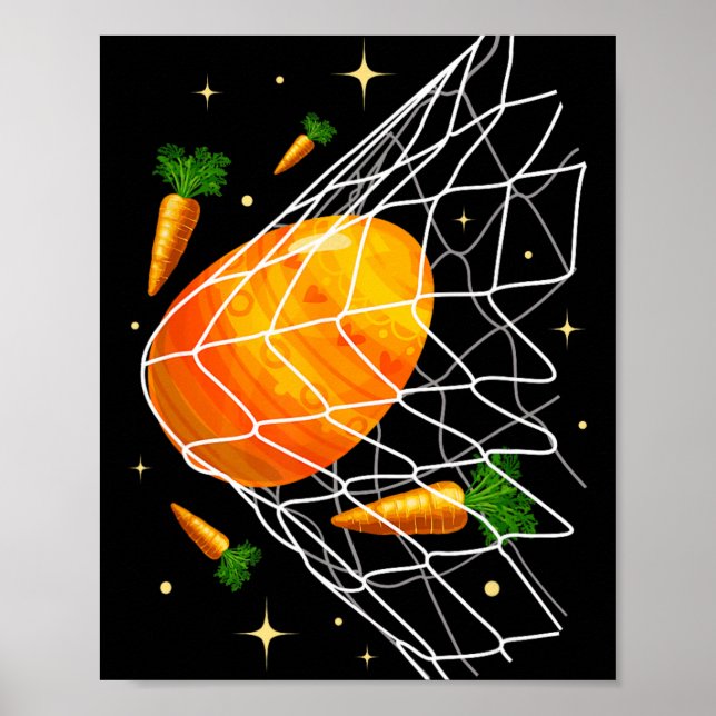 Affiche Joyeuse fête de Pâques Football Œufs de Pâques Dan (Devant)