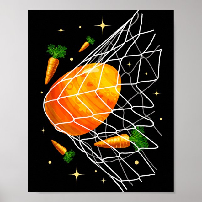 Affiche Joyeuse fête de Pâques Football Œufs de Pâques Dan (Devant)