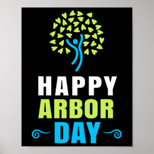 Affiche Joyeuse Fête des Arbor Crise De l'environnement Ac