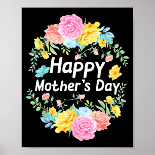 Affiche Joyeuse fête des mères 2022 femmes maman grand-mèr