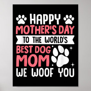 Affiche Joyeuse Fête des Mères Au Monde Meilleure Maman De