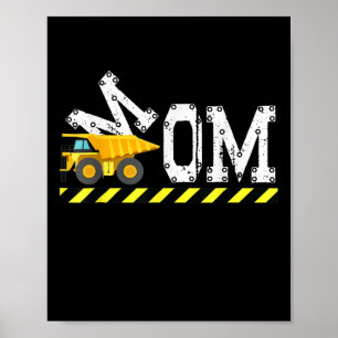 Affiche Joyeuse Fête Des Mères Cute Construction Enfants P