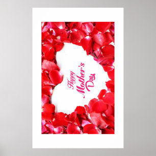 Affiche Joyeuse fête des Mères florale