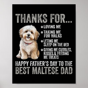 Affiche Joyeuse Fête des Pères au meilleur papa maltais -