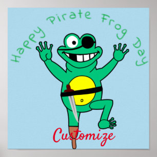 Affiche Joyeuse journée de la grenouille pirate Thunder_Co