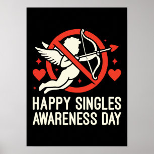 Affiche Joyeuse Journée de sensibilisation aux singles, Jo