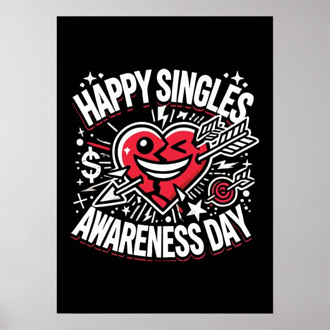 Affiche Joyeuse Journée de sensibilisation aux singles, Jo (Devant)
