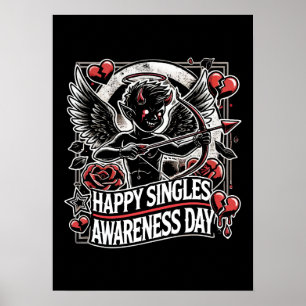Affiche Joyeuse Journée de sensibilisation aux singles, Jo