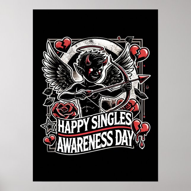 Affiche Joyeuse Journée de sensibilisation aux singles, Jo (Devant)