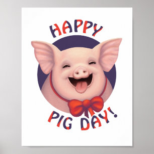 Affiche Joyeuse journée du cochon !
